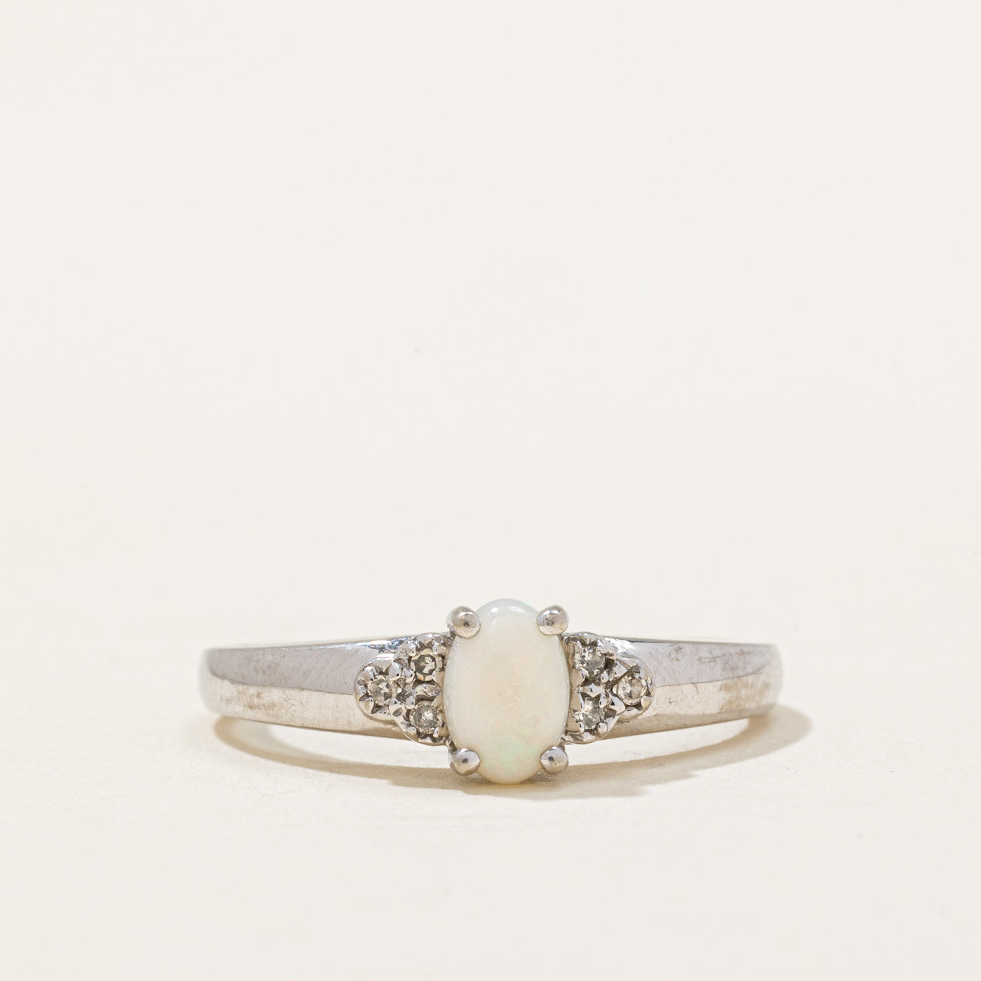 Opal & Diamond Ring | 0.25ct, 0.03ctw | SZ 6.5 |