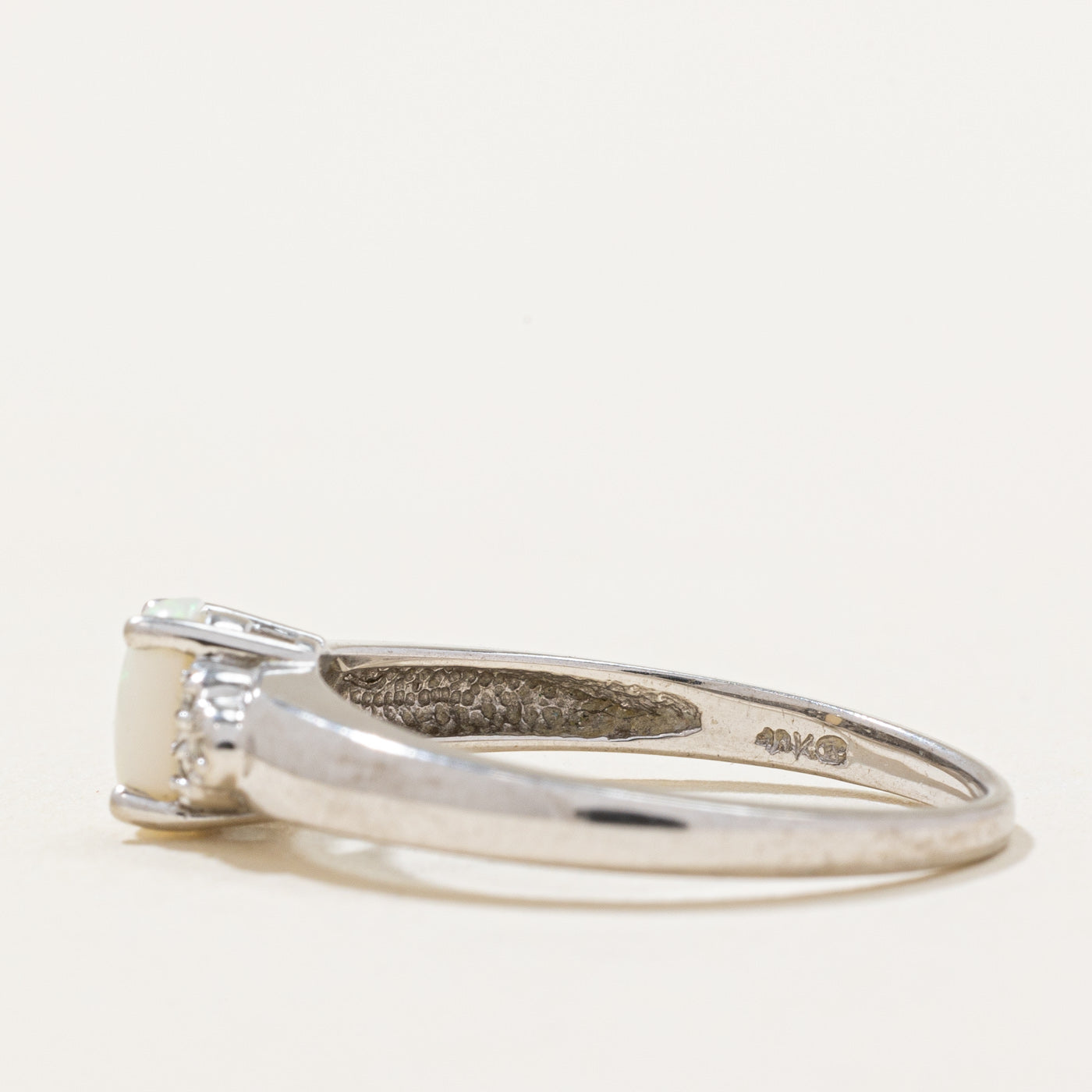 Opal & Diamond Ring | 0.25ct, 0.03ctw | SZ 6.5 |