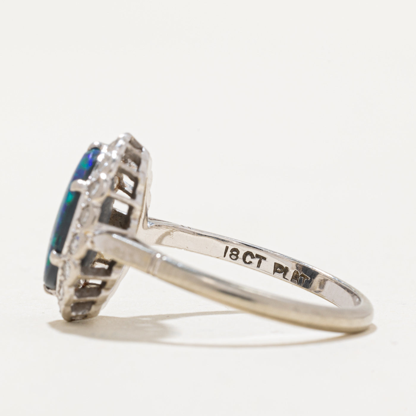 Opal & Diamond Ring | 1.30ct. 0.16ctw | SZ 6.5 |