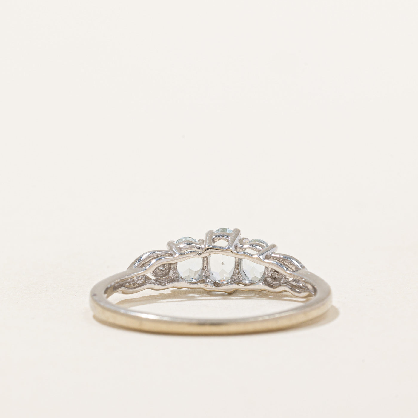 Aquamarine & Diamond Ring | 0.35ctw, 0.01ctw | SZ 6.75 |