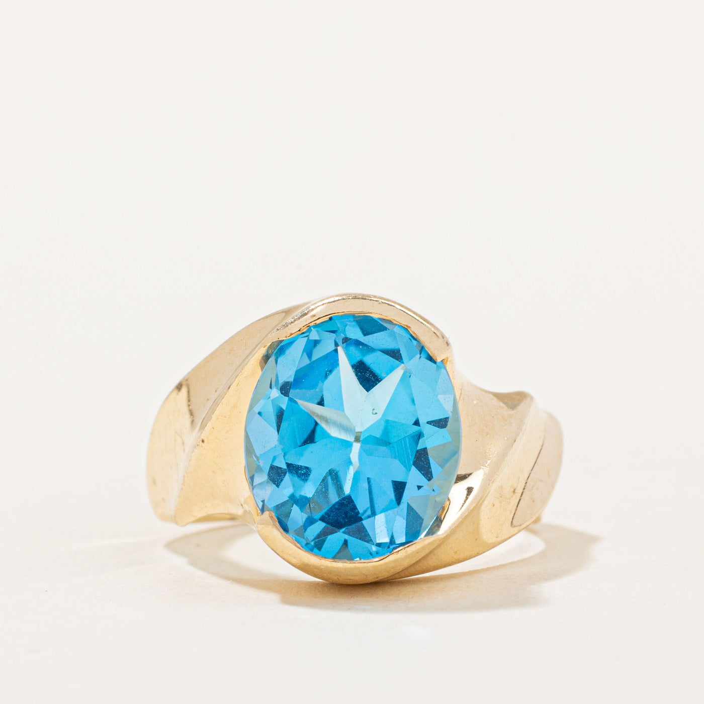 Tension Set Topaz Ring | 4.50ct | SZ 6.25 |