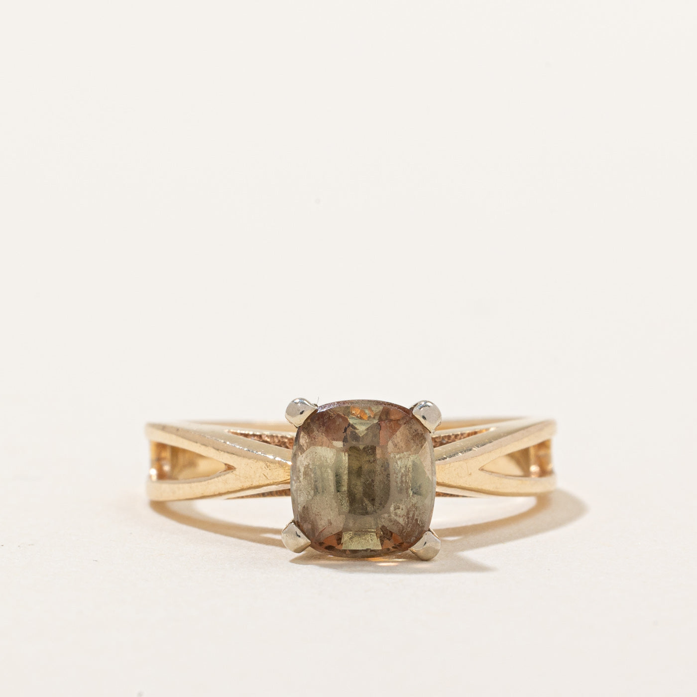 Bague en andalousie sertie haut | 1,00 ct | Taille 4,75 | 