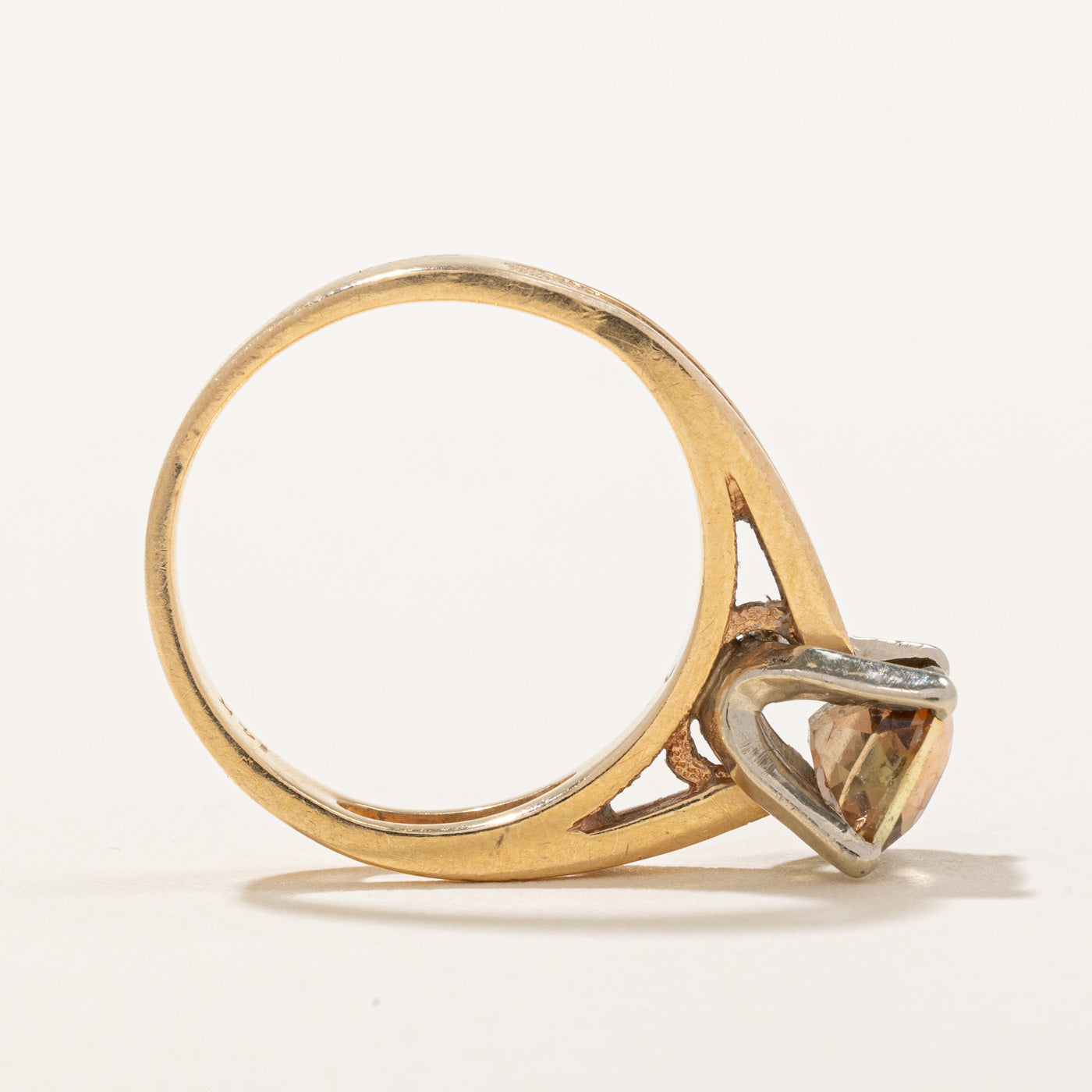 Bague en andalousie sertie haut | 1,00 ct | Taille 4,75 | 