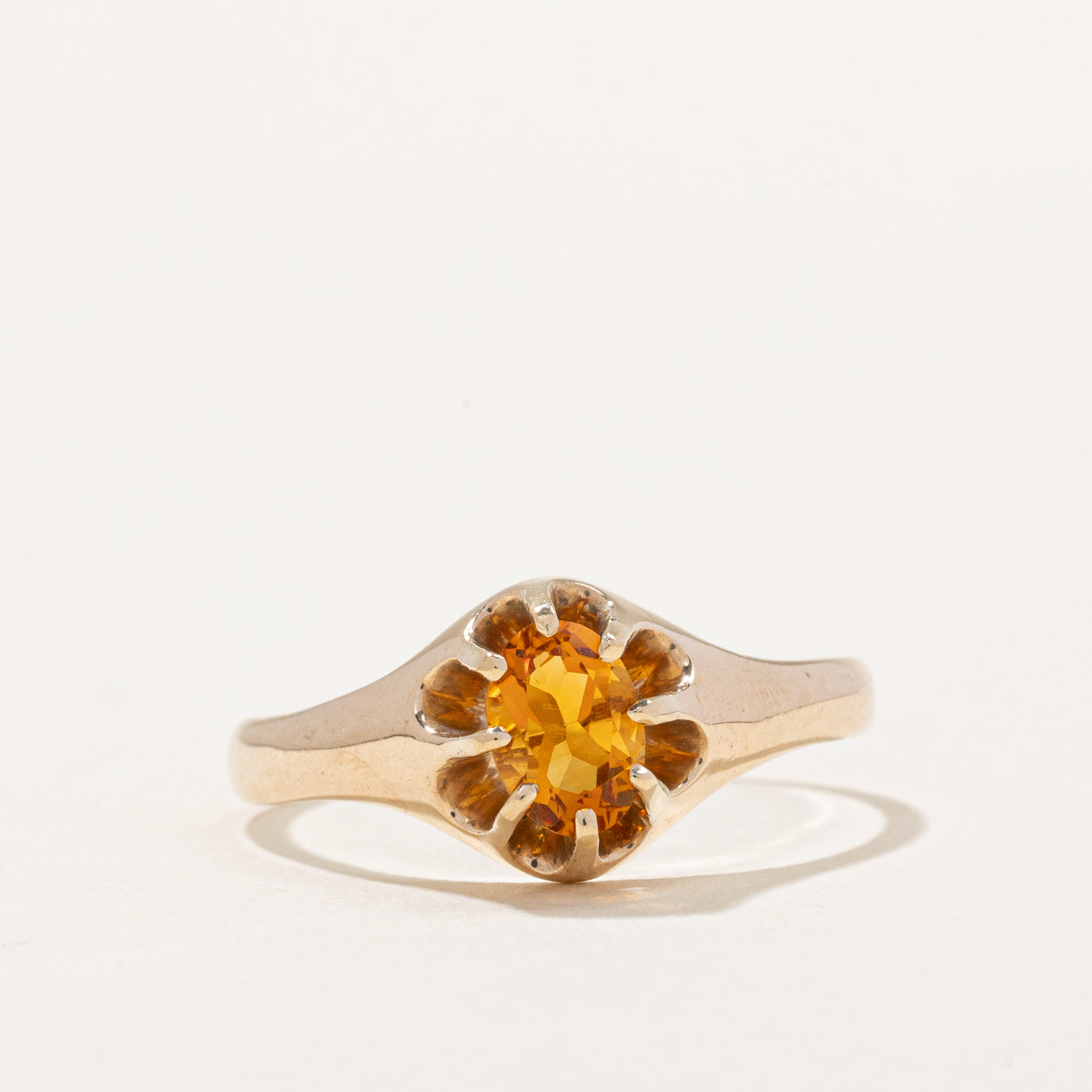 Claw Set Citrine Ring | 0.44ct | SZ 7.25 |