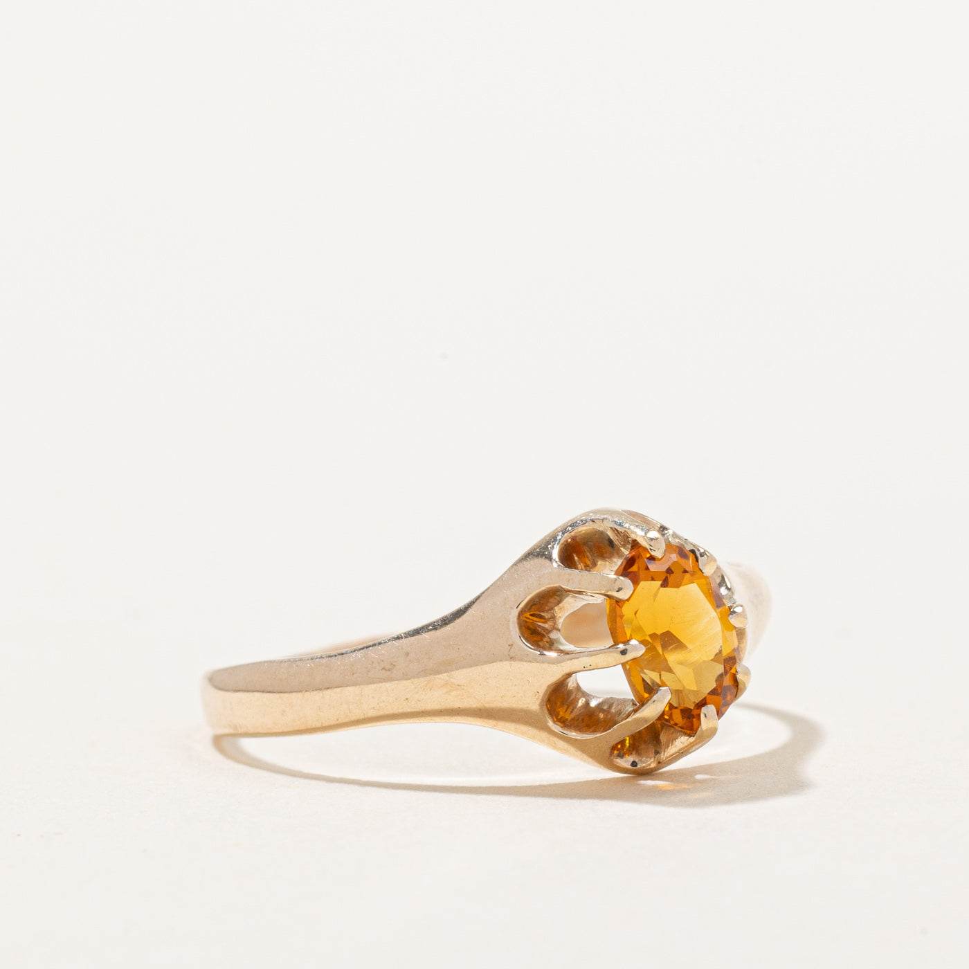 Claw Set Citrine Ring | 0.44ct | SZ 7.25 |