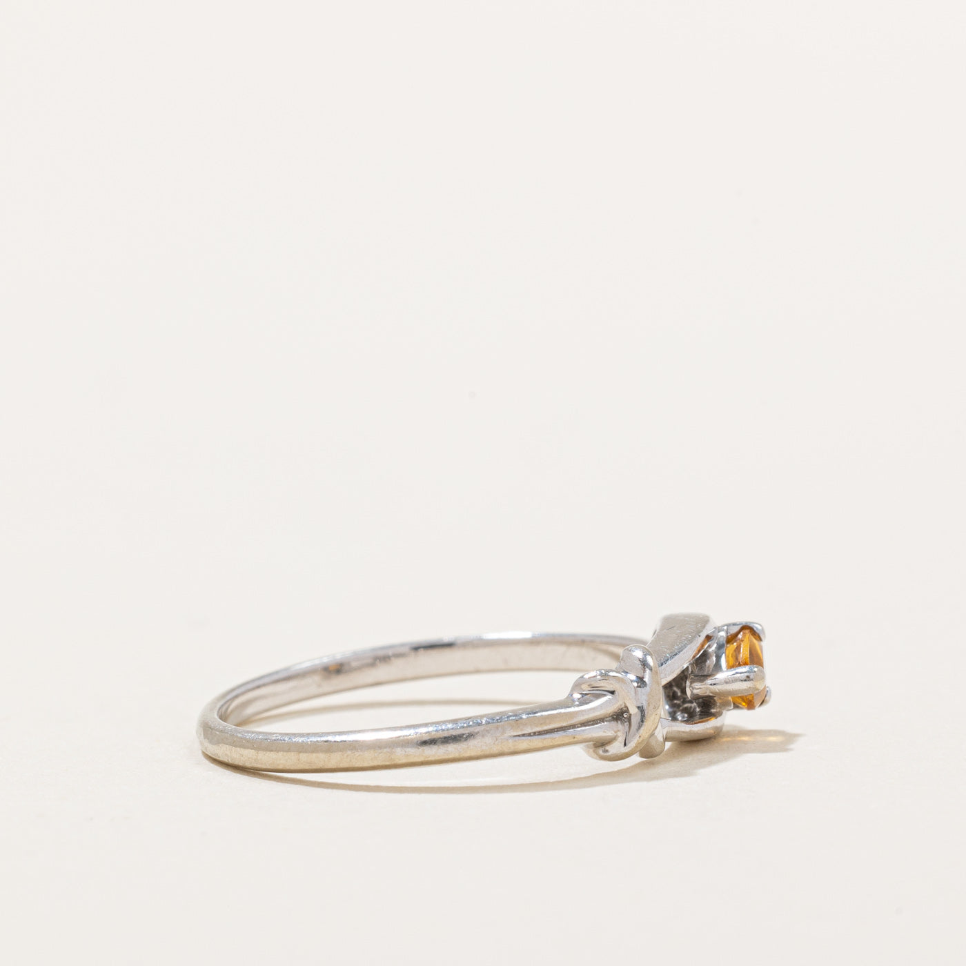 Citrine Knot Ring | 0.12ct | SZ 6.5 |