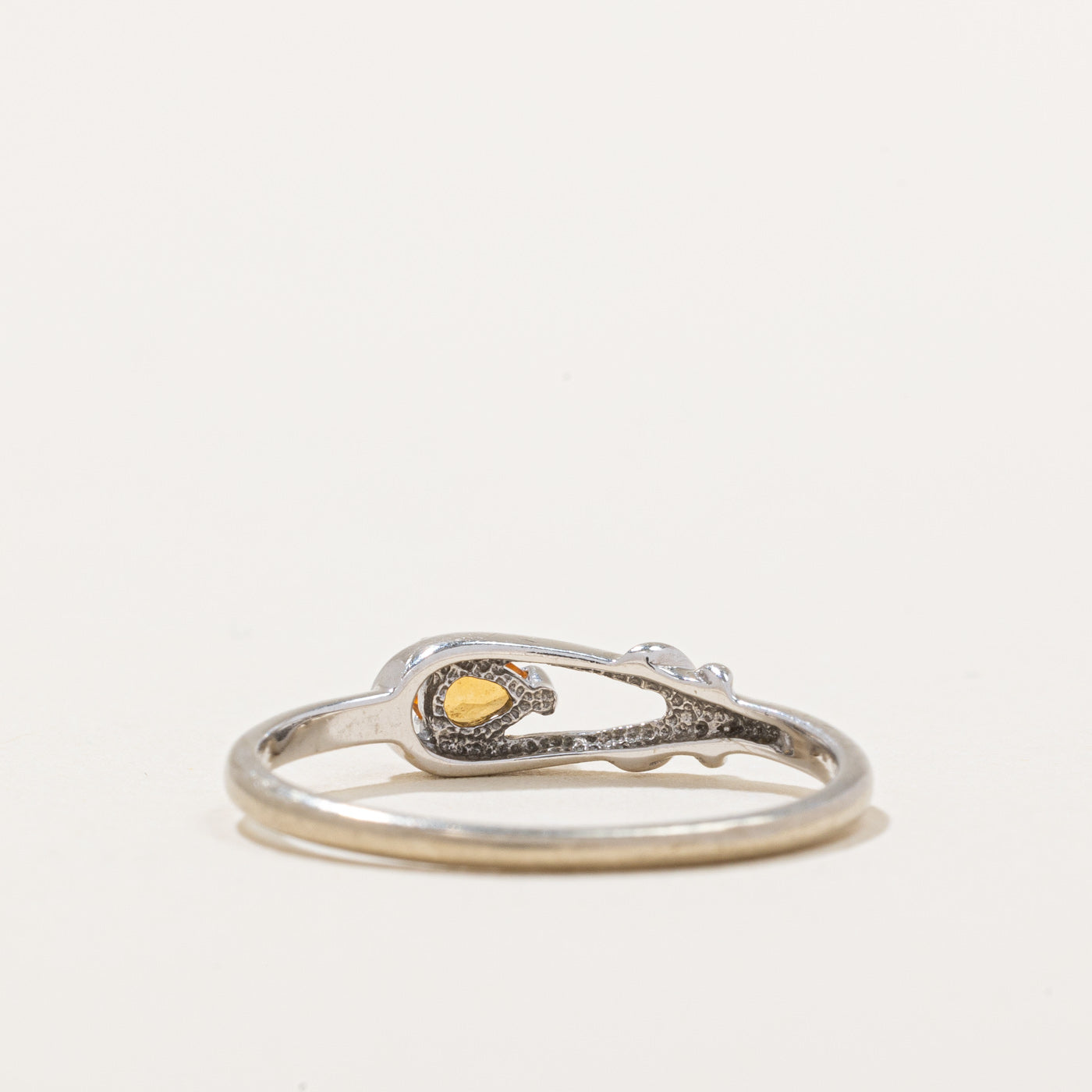 Citrine Knot Ring | 0.12ct | SZ 6.5 |