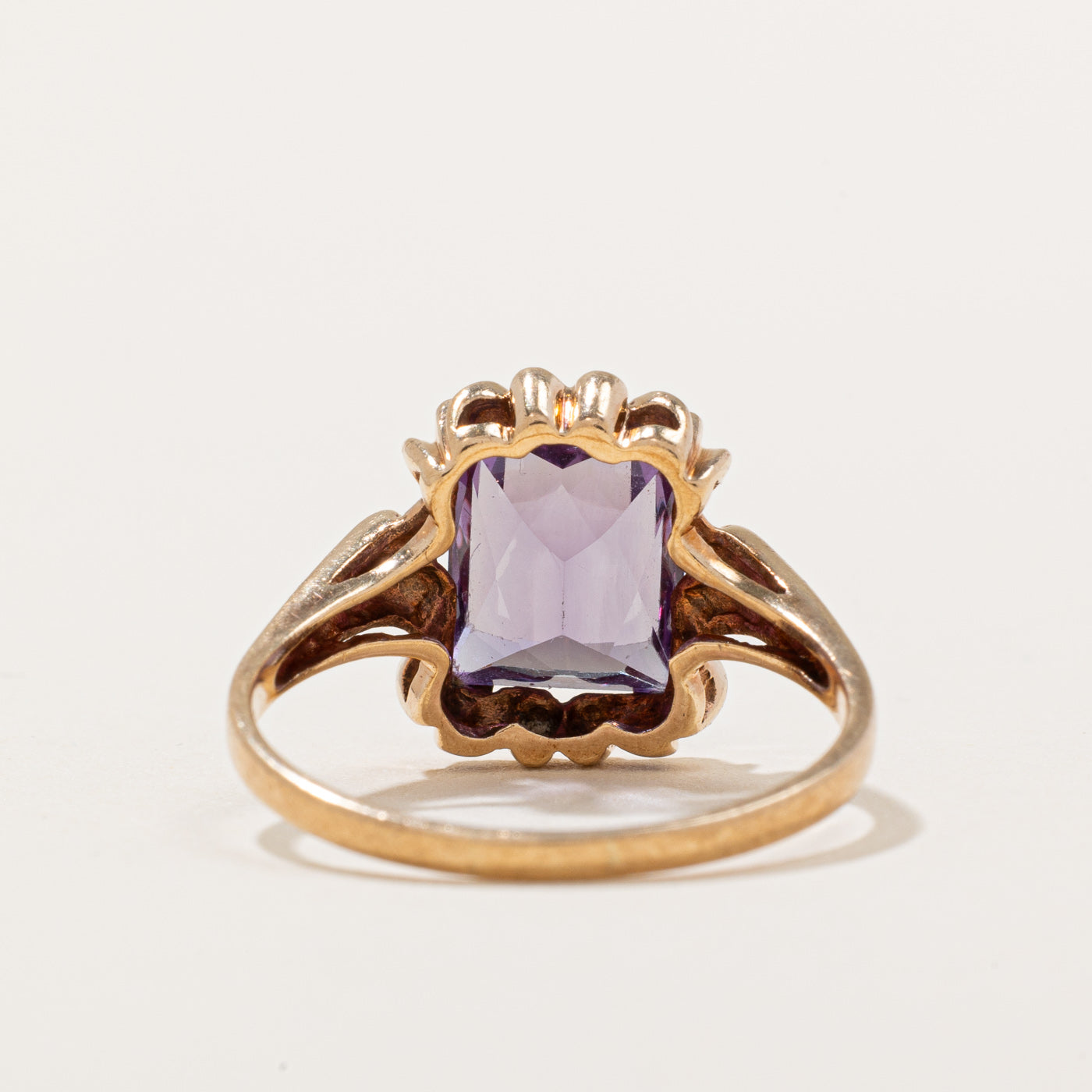 Synthetic Purple Sapphire Ring | 4.00ct | SZ 8.5 |