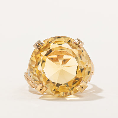 Citrine Cocktail Ring | 25.00ct | SZ 10.25 |