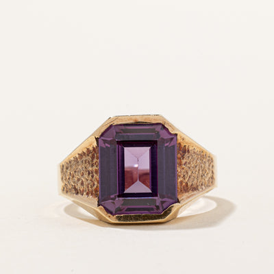Synthetic Purple Sapphire Cocktail Ring | 6.06ct | SZ 8.75 |