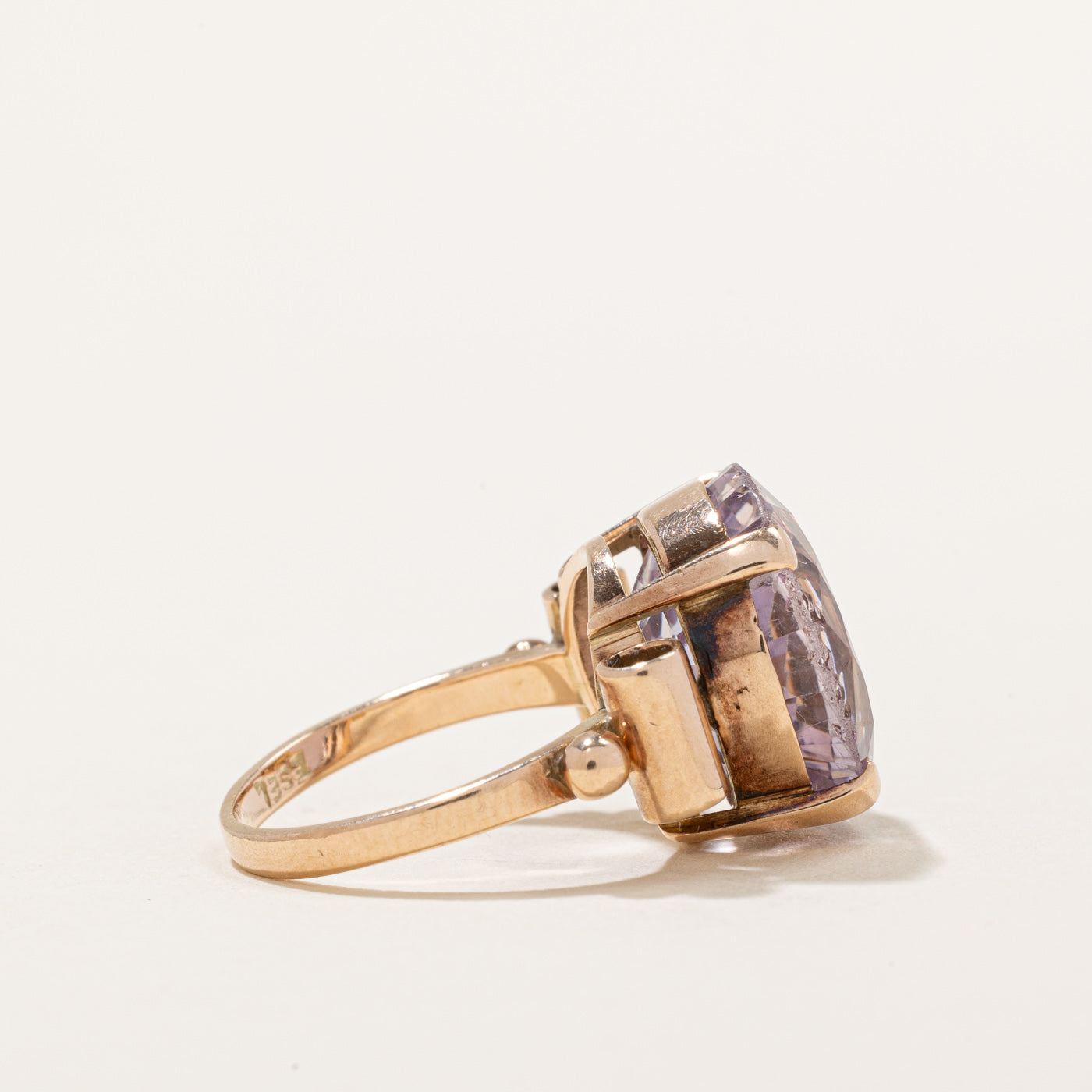 Bague cocktail Rose de France Améthyste | 8,00 ct | Taille 4,75 | 
