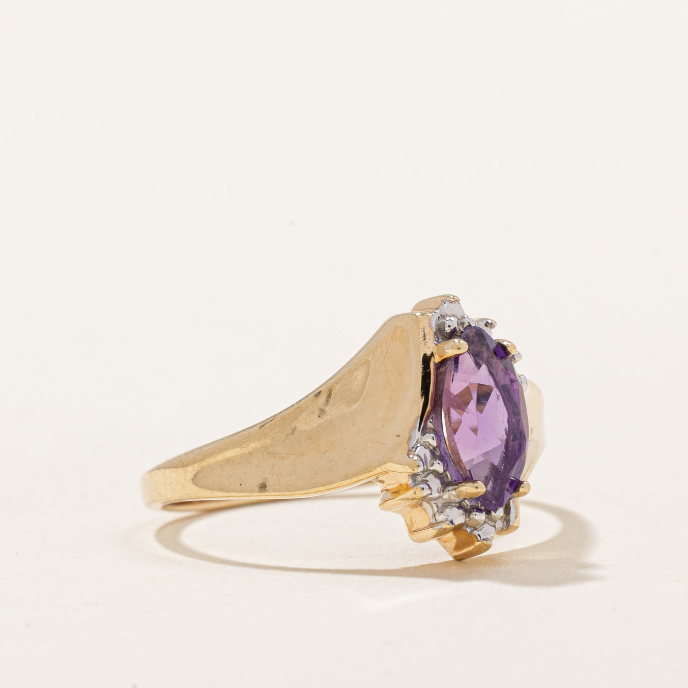 Illusion Set Amethyst Ring | 0.40ct | SZ 6.75 |