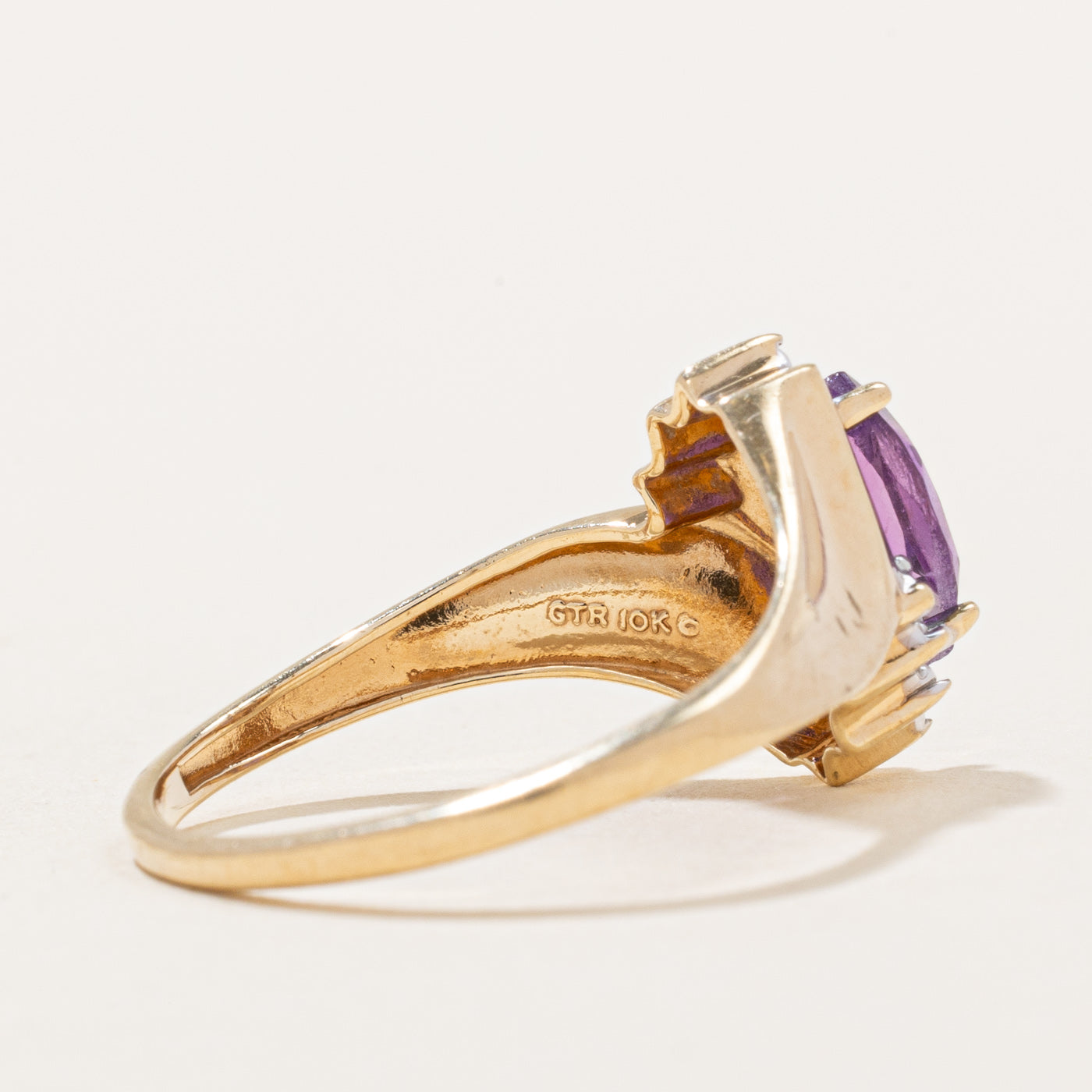 Illusion Set Amethyst Ring | 0.40ct | SZ 6.75 |