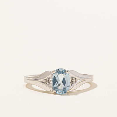 Synthetic Spinel & Diamond Ring | 0.70ct, 0.01ctw | SZ 6.25 |