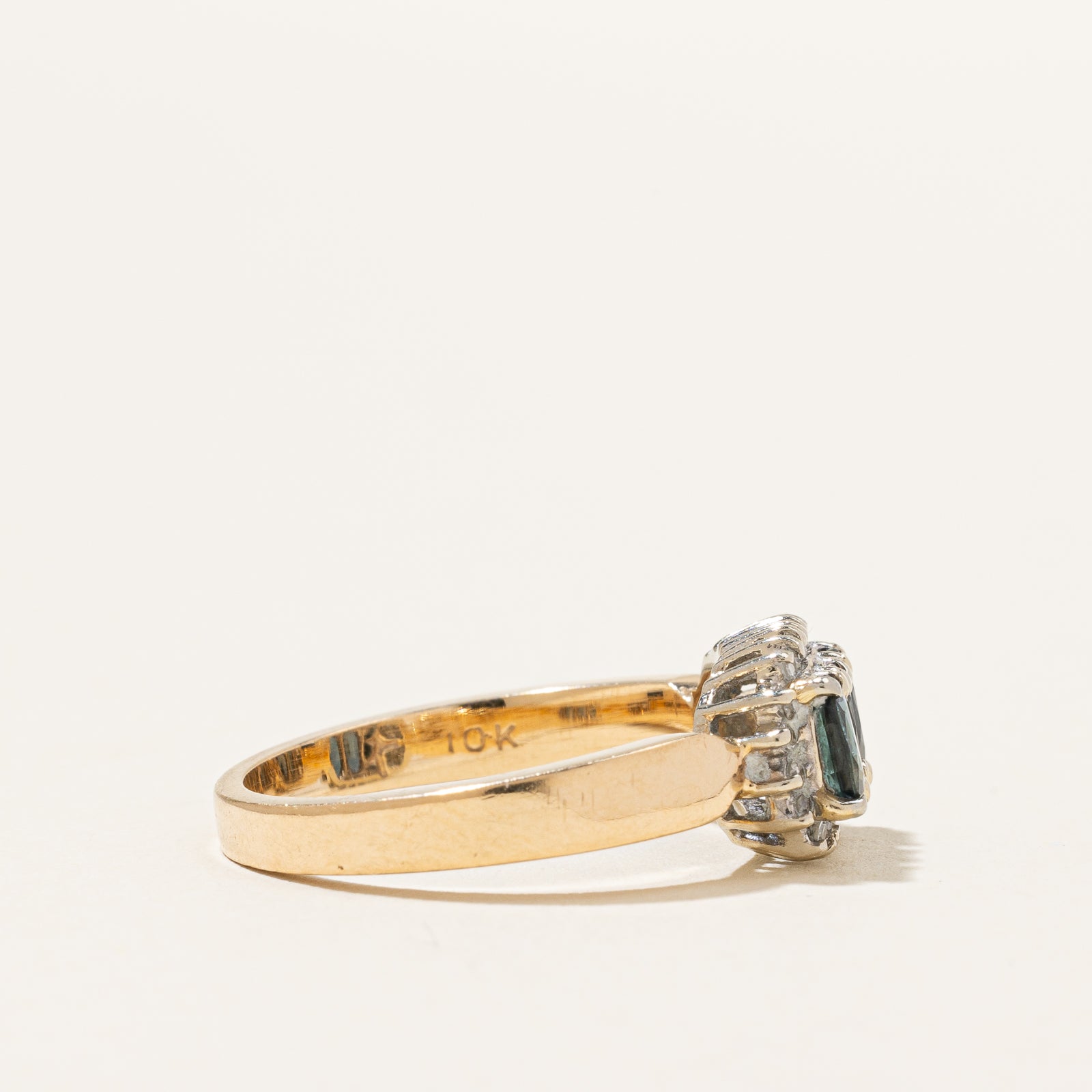Blue Sapphire & Diamond Ring | 0.75ctw, 0.11ctw | SZ 7.75 |
