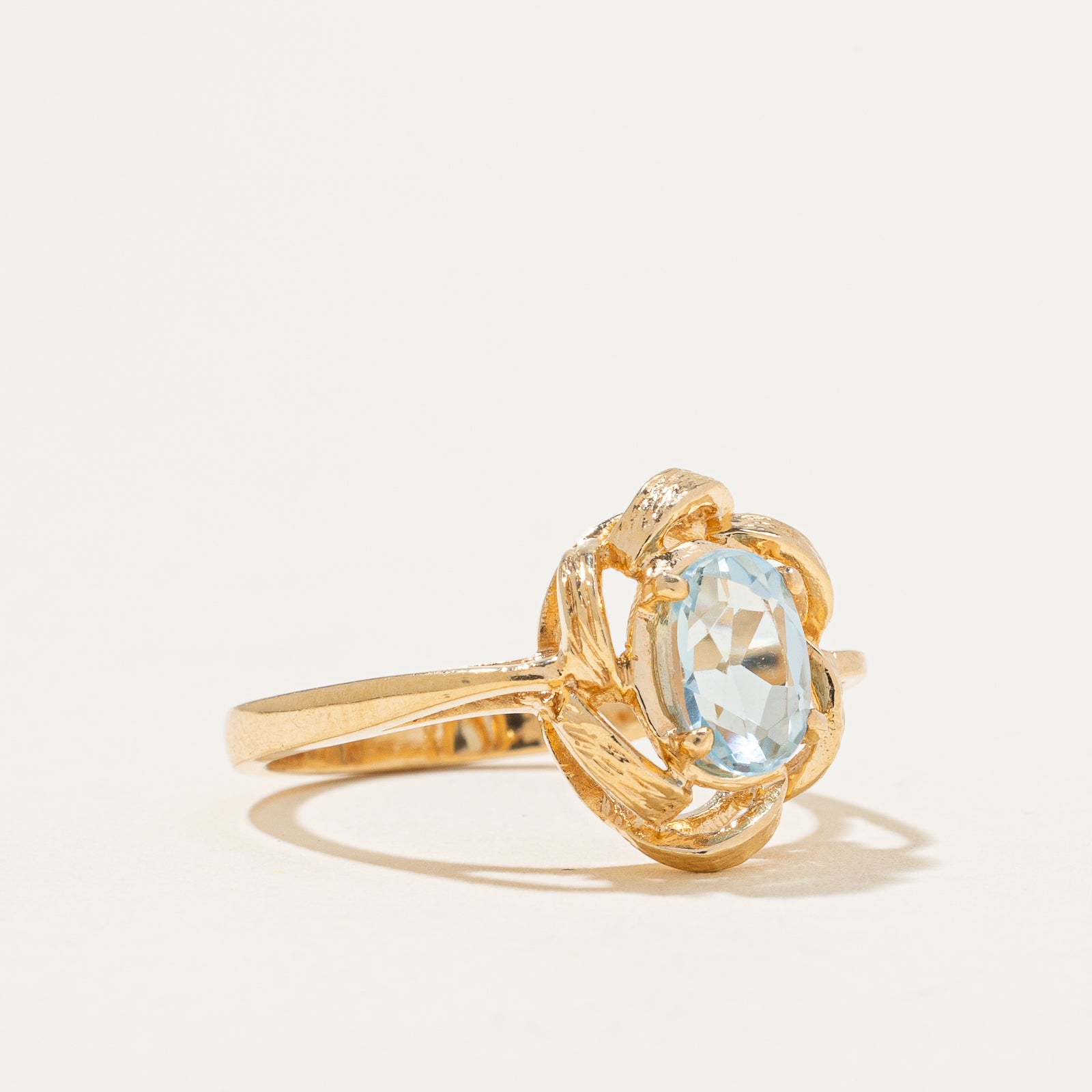 Aquamarine Cocktail Ring | 0.60ct | SZ 6 |
