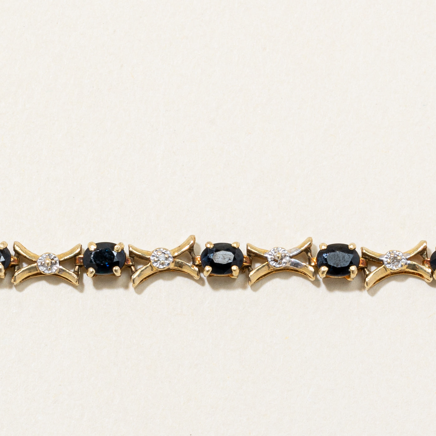 Sapphire & Diamond Bracelet | 2.50ctw, 0.04ctw | 7.5