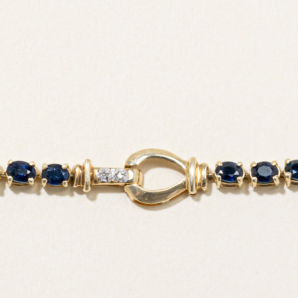 Sapphire & Diamond Bracelet | 5.28ctw, 0.06ctw | 7