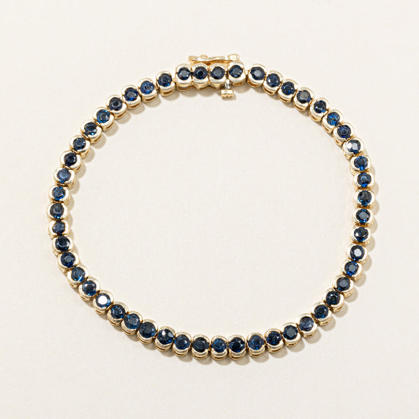 Sapphire Tennis Bracelet | 4.00ctw | 7.25