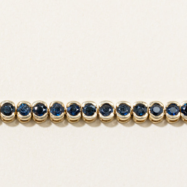 Sapphire Tennis Bracelet | 4.00ctw | 7.25