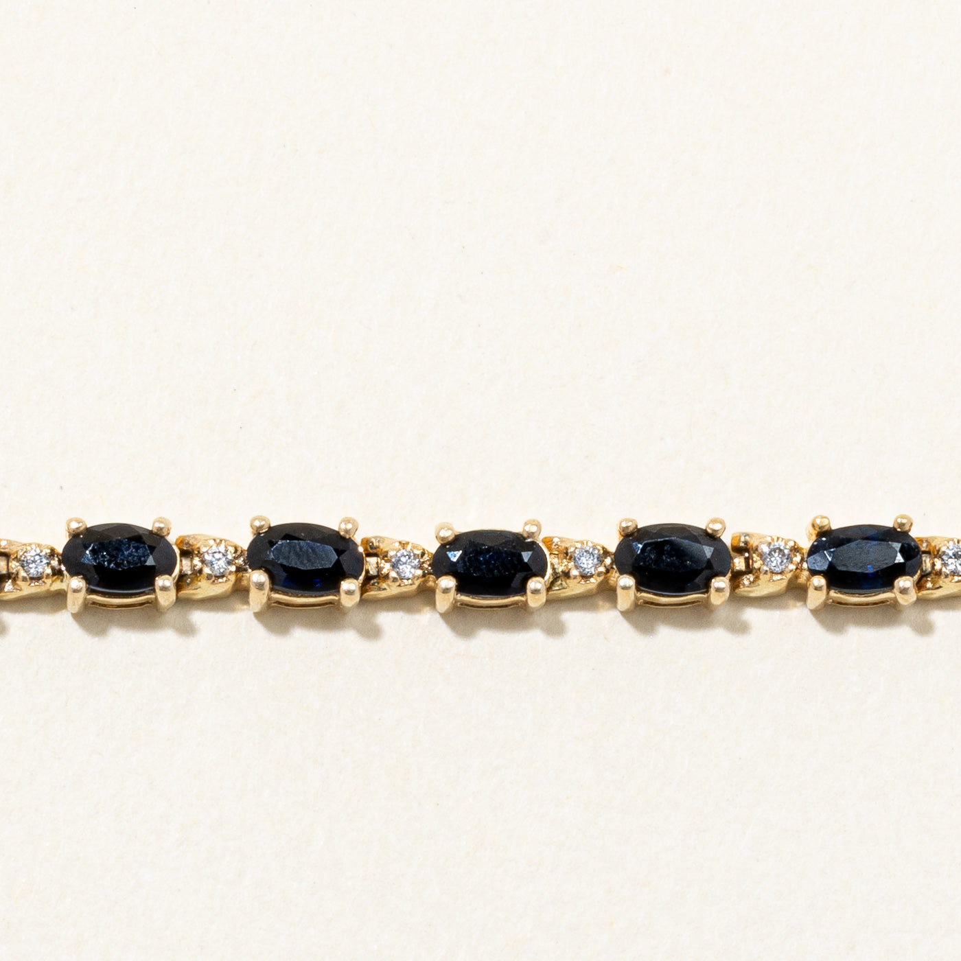 Sapphire & Diamond Bracelet | 5.60ctw, 0.20ctw | 7.25