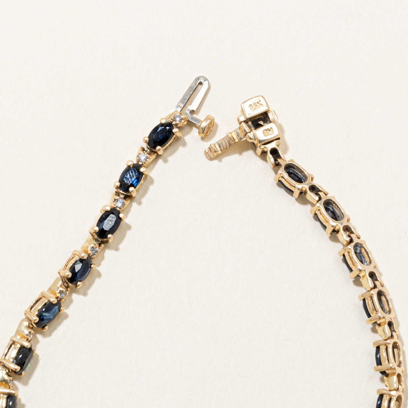 Sapphire & Diamond Bracelet | 5.60ctw, 0.20ctw | 7.25