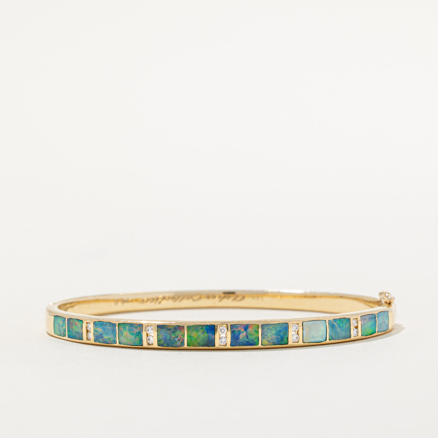 Asher Collection' Opal & Diamond Bracelet | 0.80ctw, 0.10ctw | 6.5" |