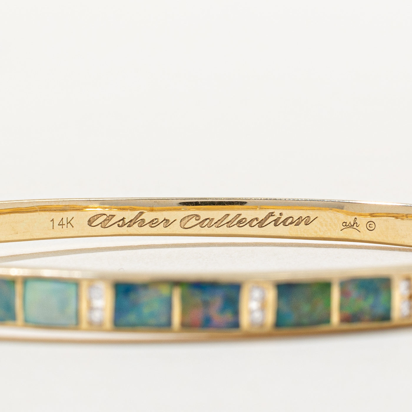 'Asher Collection' Opal & Diamond Bracelet | 0.80ctw, 0.10ctw | 6.5