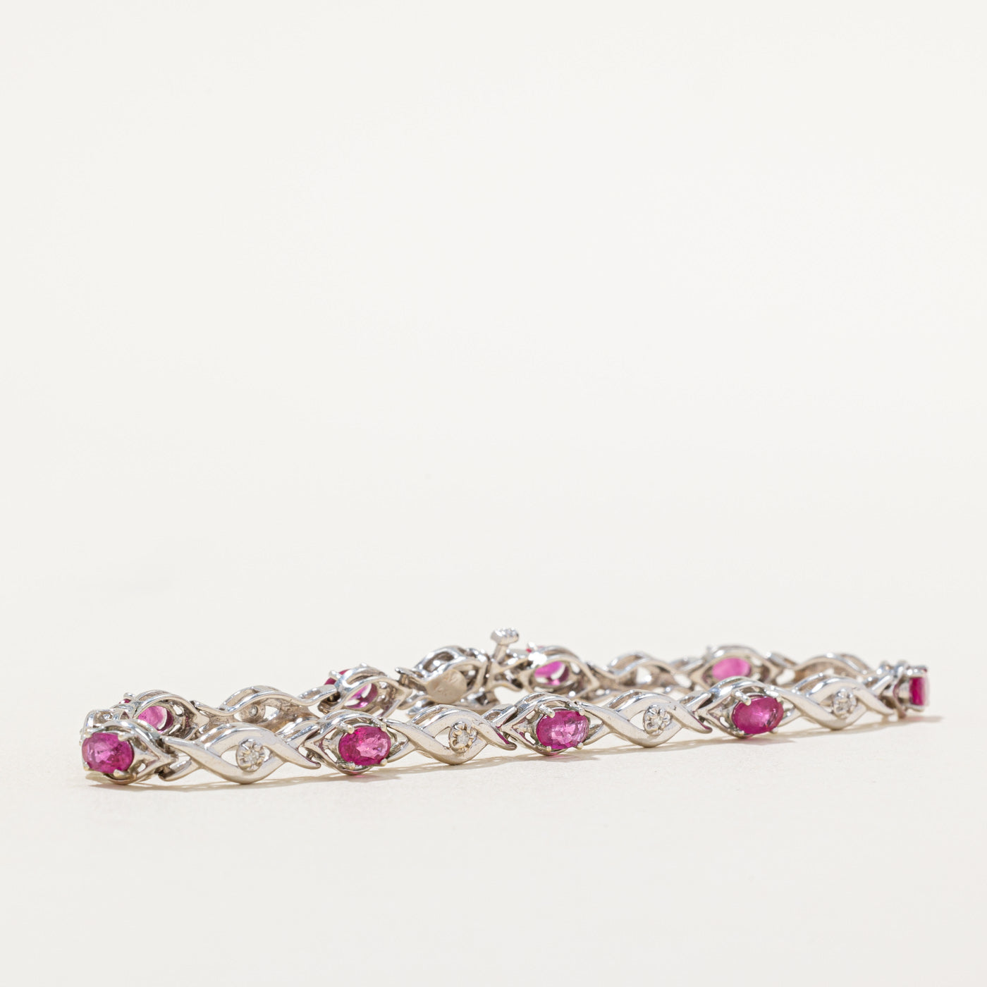 Ruby & Diamond Bracelet | 1.80ctw, 0.045ctw | 7