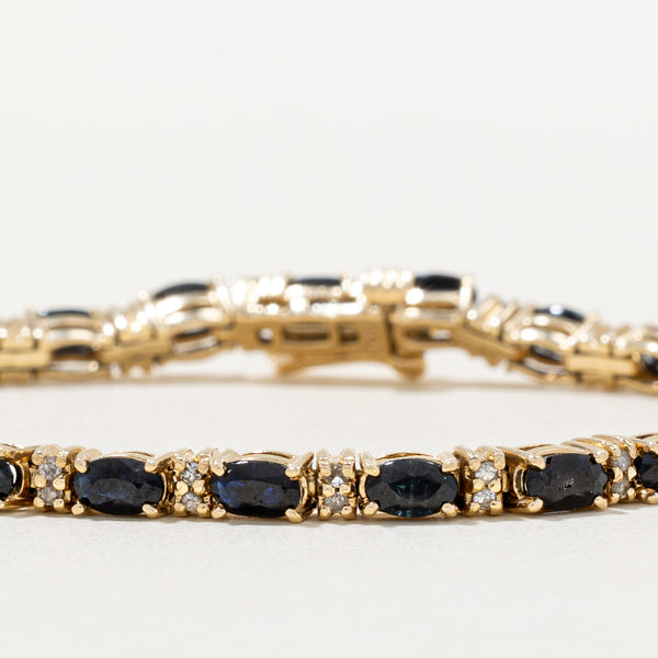 Sapphire & Diamond Bracelet | 4.80ctw, 0.24ctw | 7