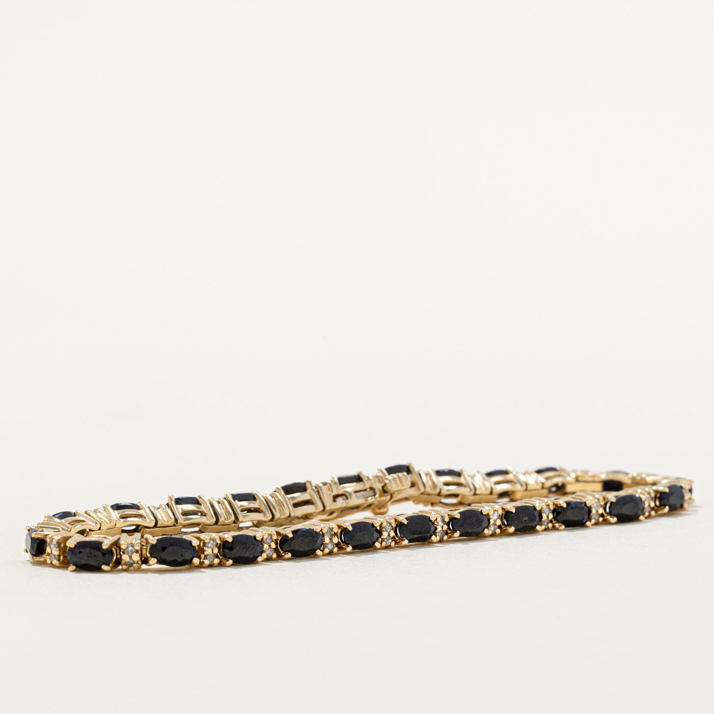 Sapphire & Diamond Bracelet | 4.80ctw, 0.24ctw | 7" |