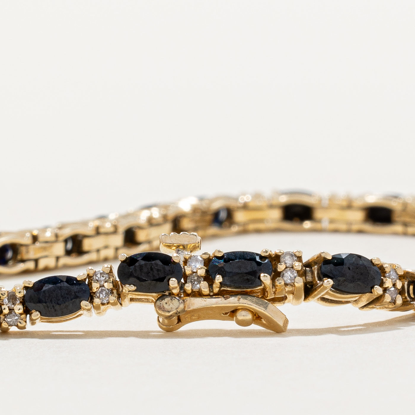 Sapphire & Diamond Bracelet | 4.80ctw, 0.24ctw | 7" |