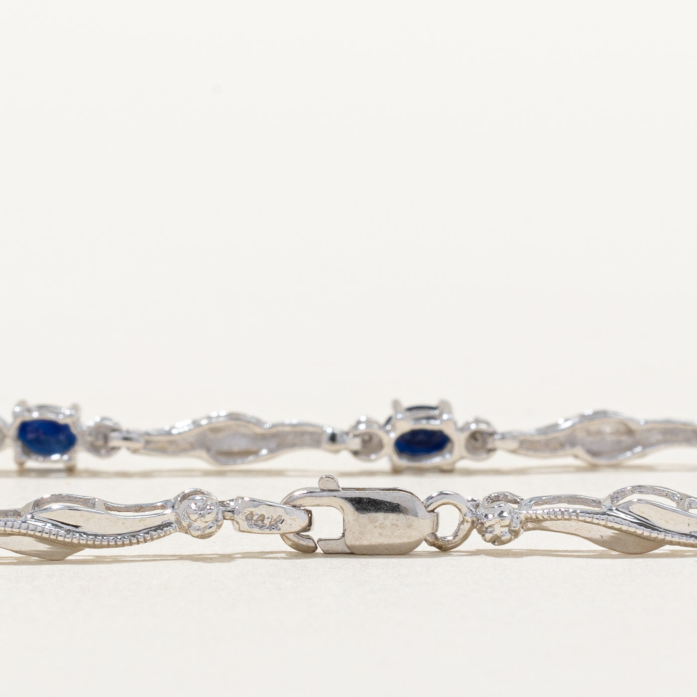 Sapphire & Diamond Bracelet | 1.00ctw, 0.01ctw | 7