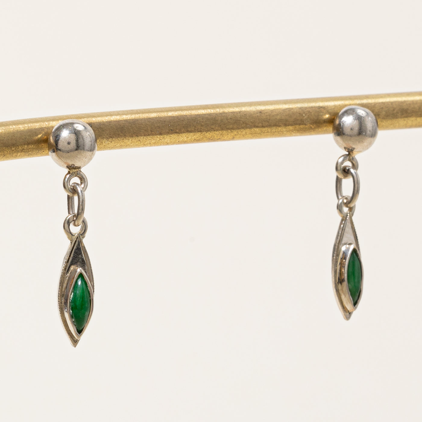 Jadeite Drop Earrings | 0.16ctw |
