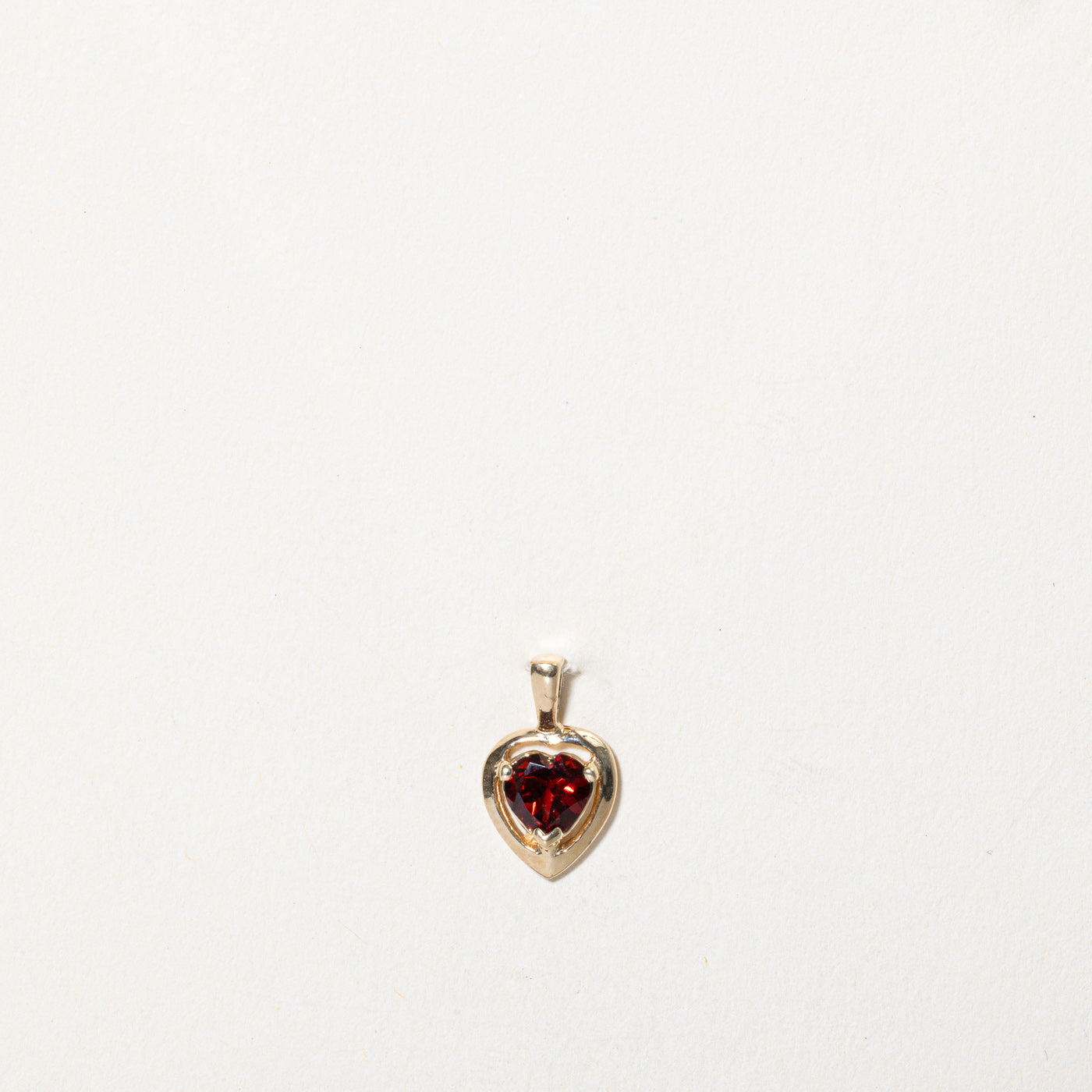 Pendentif Cœur en Grenat | 0,62 ct | 