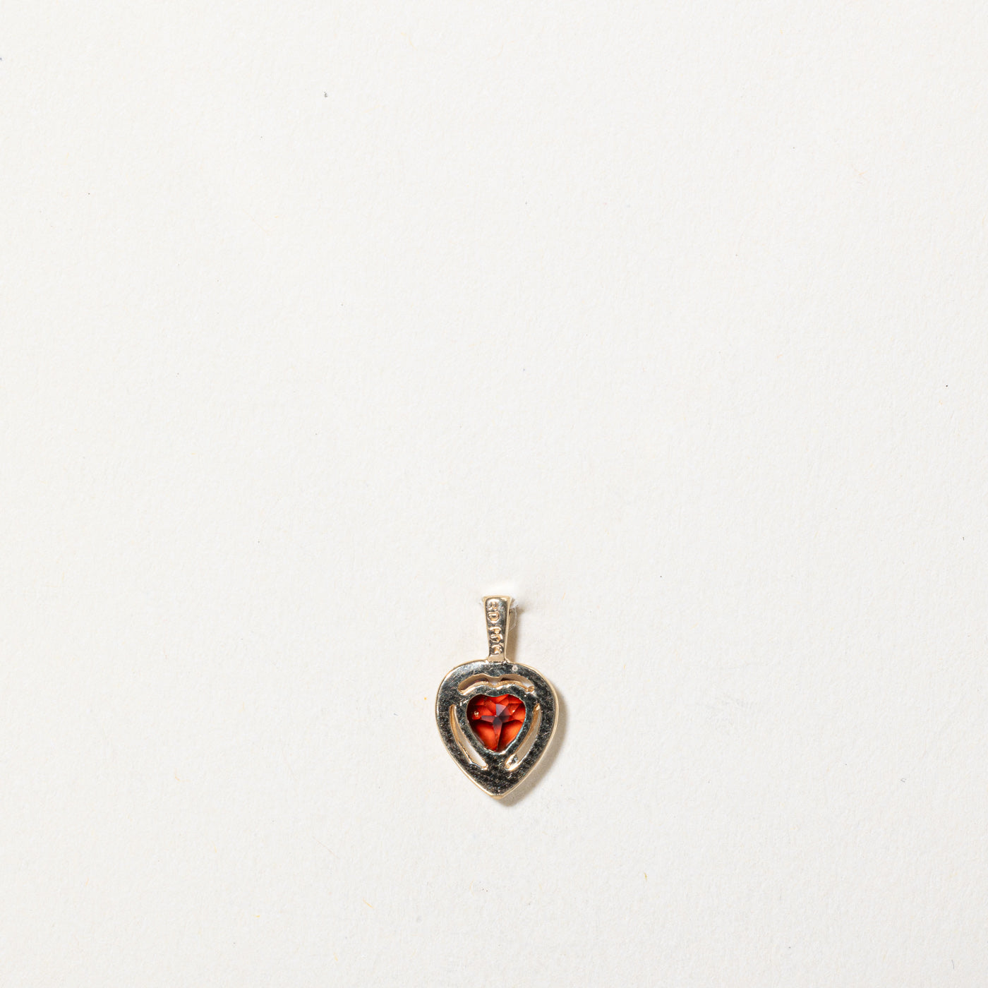Pendentif Cœur en Grenat | 0,62 ct | 