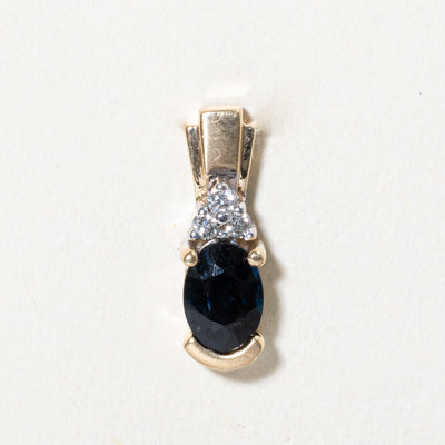 Sapphire & Diamond Pendant | 1.00ct, 0.06ctw |
