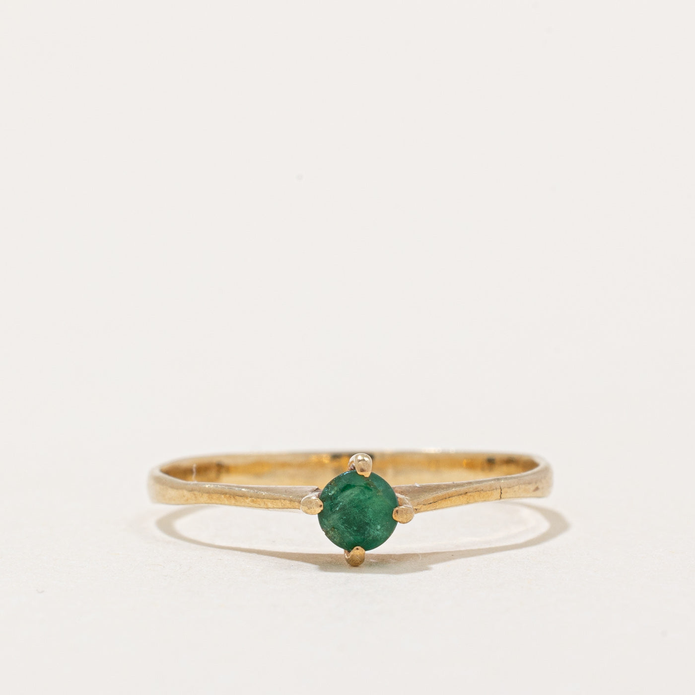 Claw Set Emerald Ring | 0.085ct | SZ 6 |