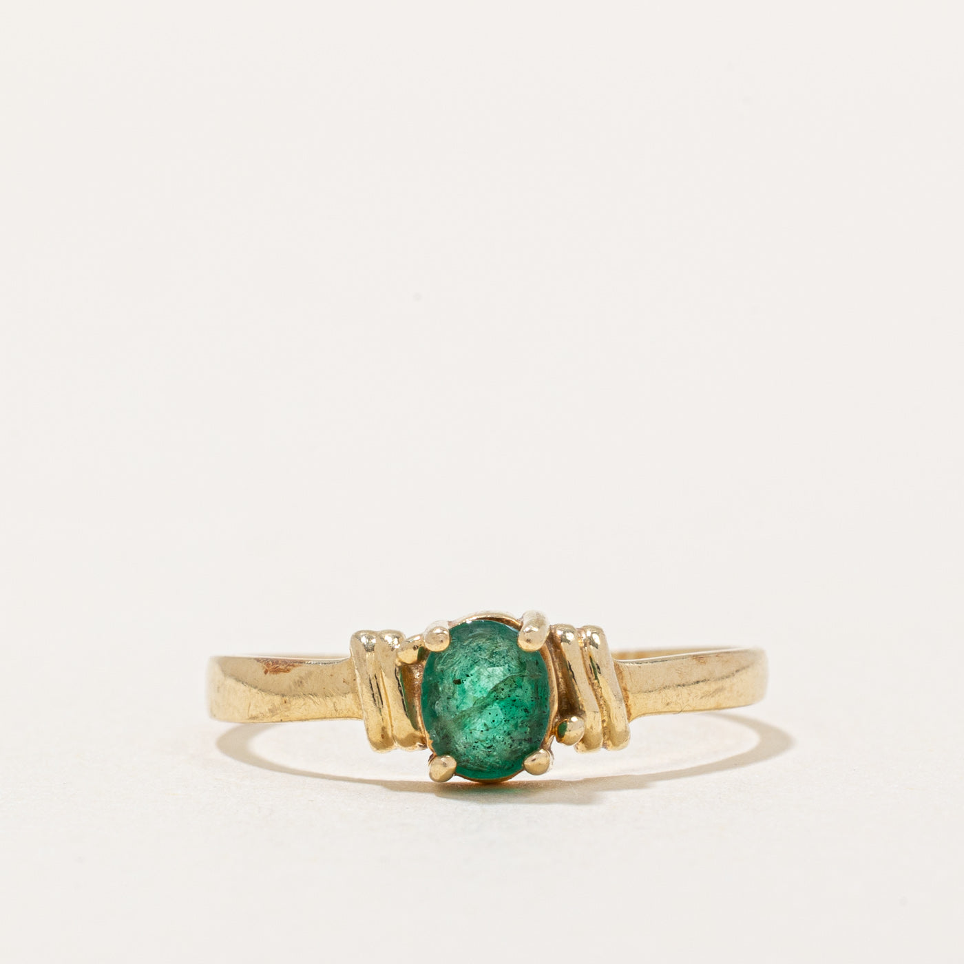 Bague émeraude | 0,30 ct | Taille 6,5 | 