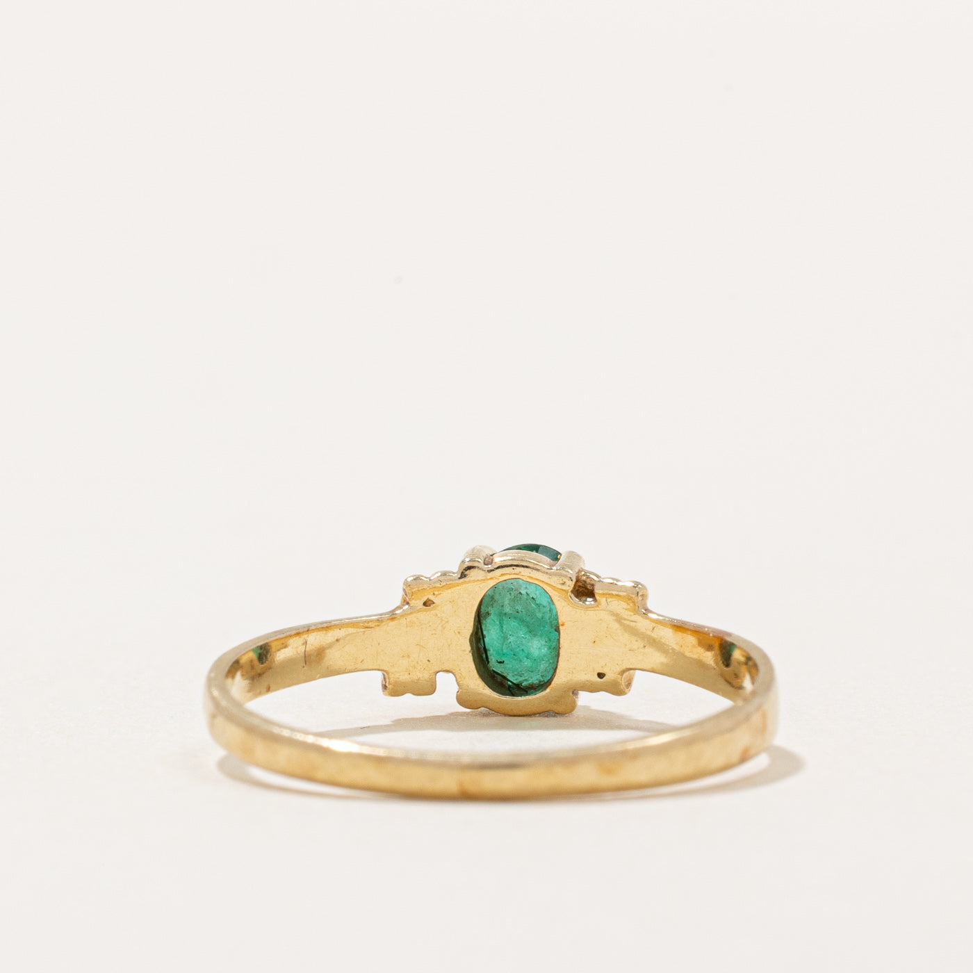 Bague émeraude | 0,30 ct | Taille 6,5 | 