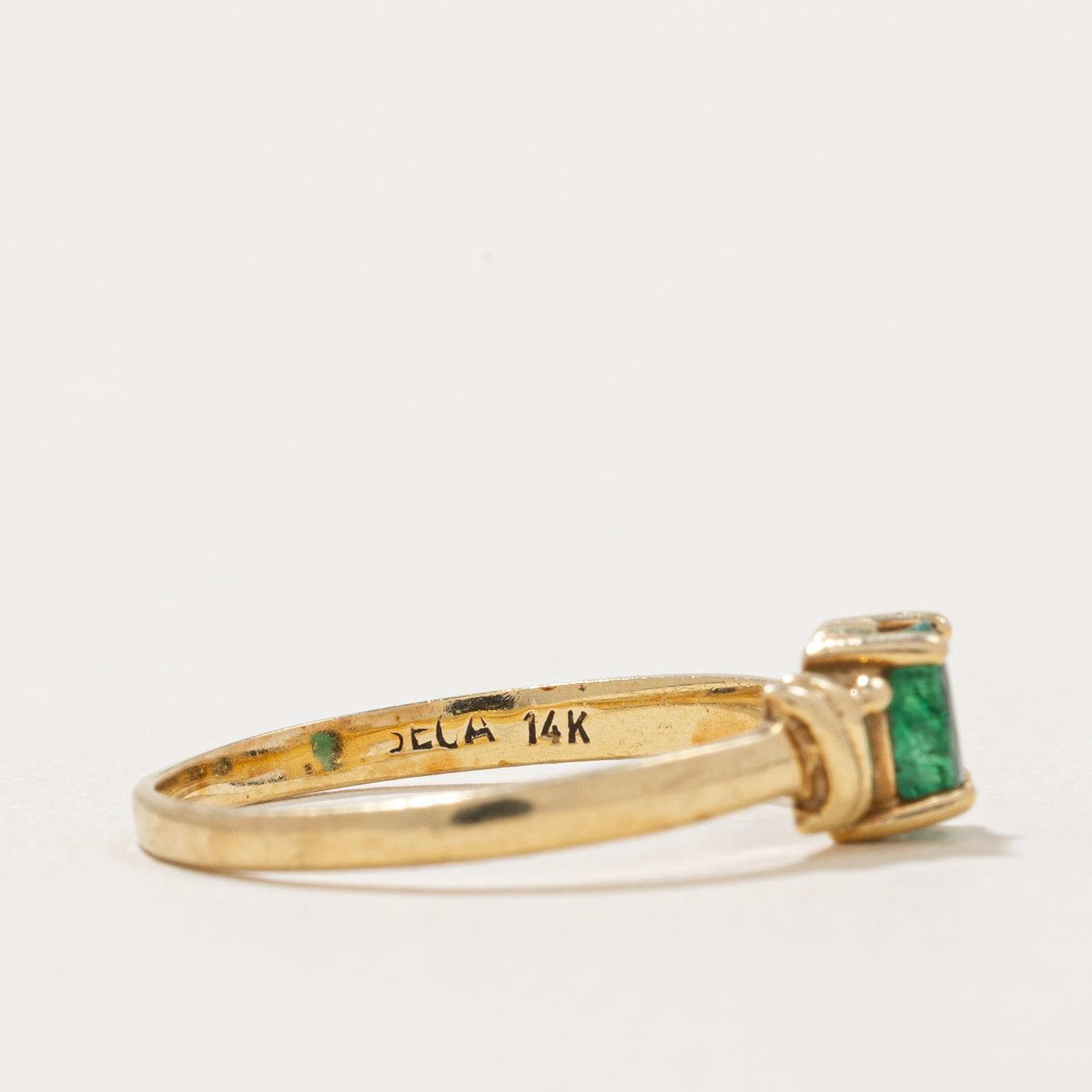 Bague émeraude | 0,30 ct | Taille 6,5 | 