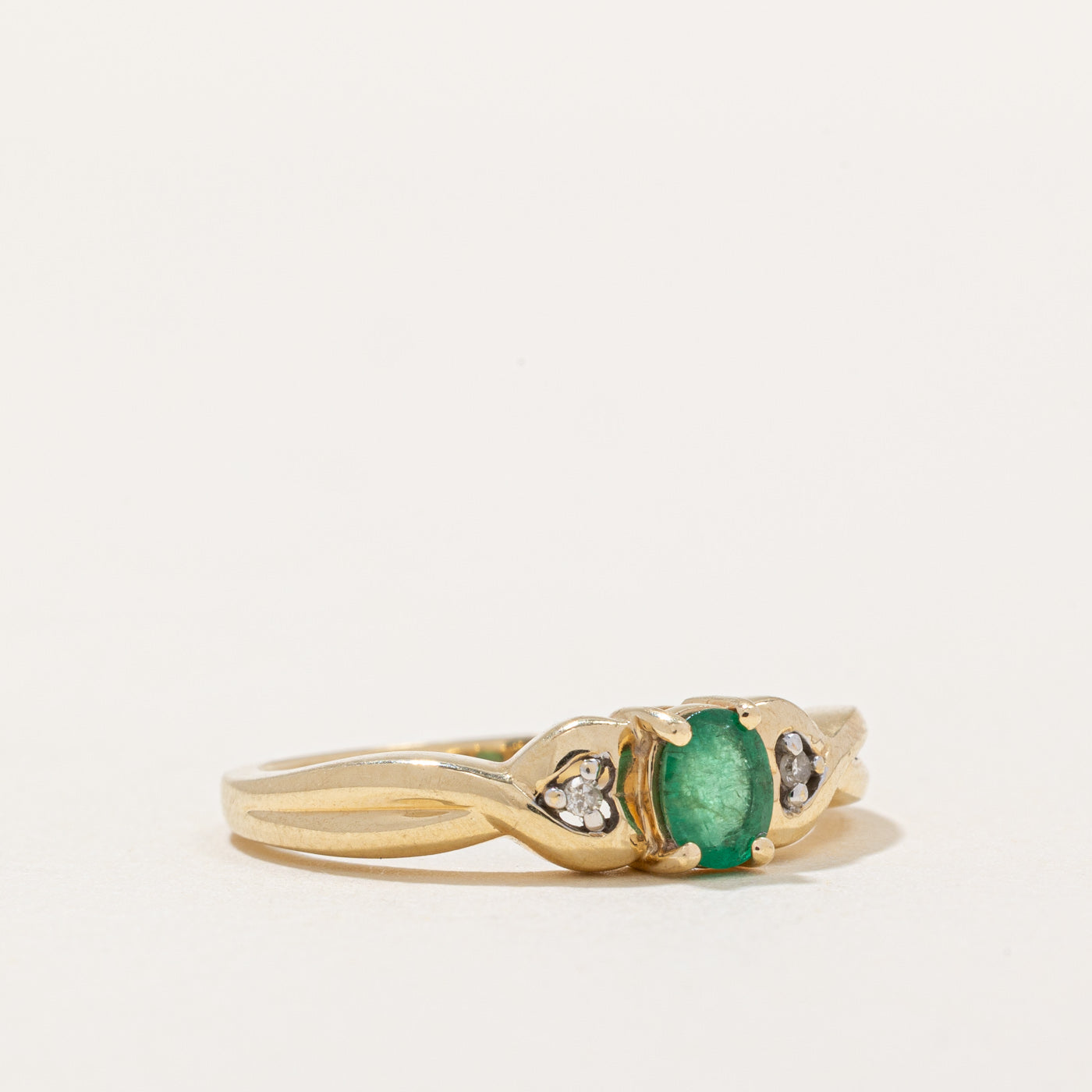 Emerald & Diamond Ring | 0.36ct, 0.01ctw | SZ 7.25 |