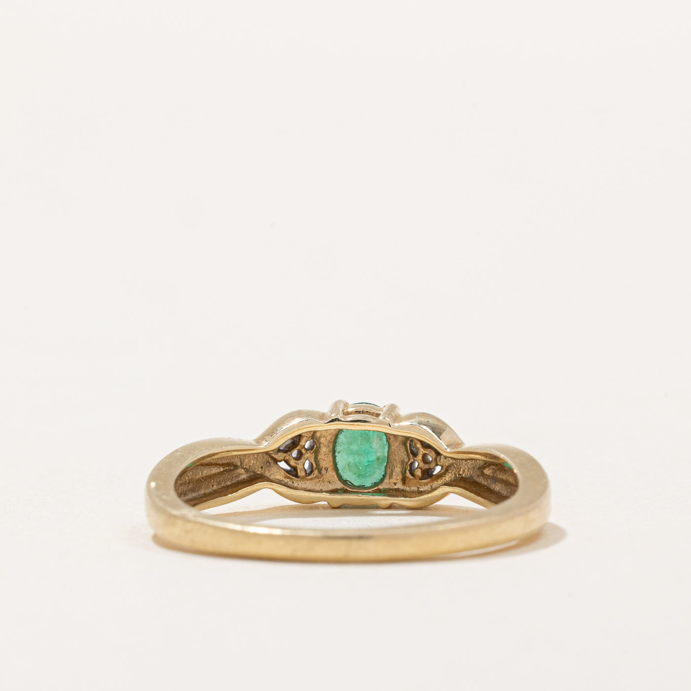 Emerald & Diamond Ring | 0.36ct, 0.01ctw | SZ 7.25 |