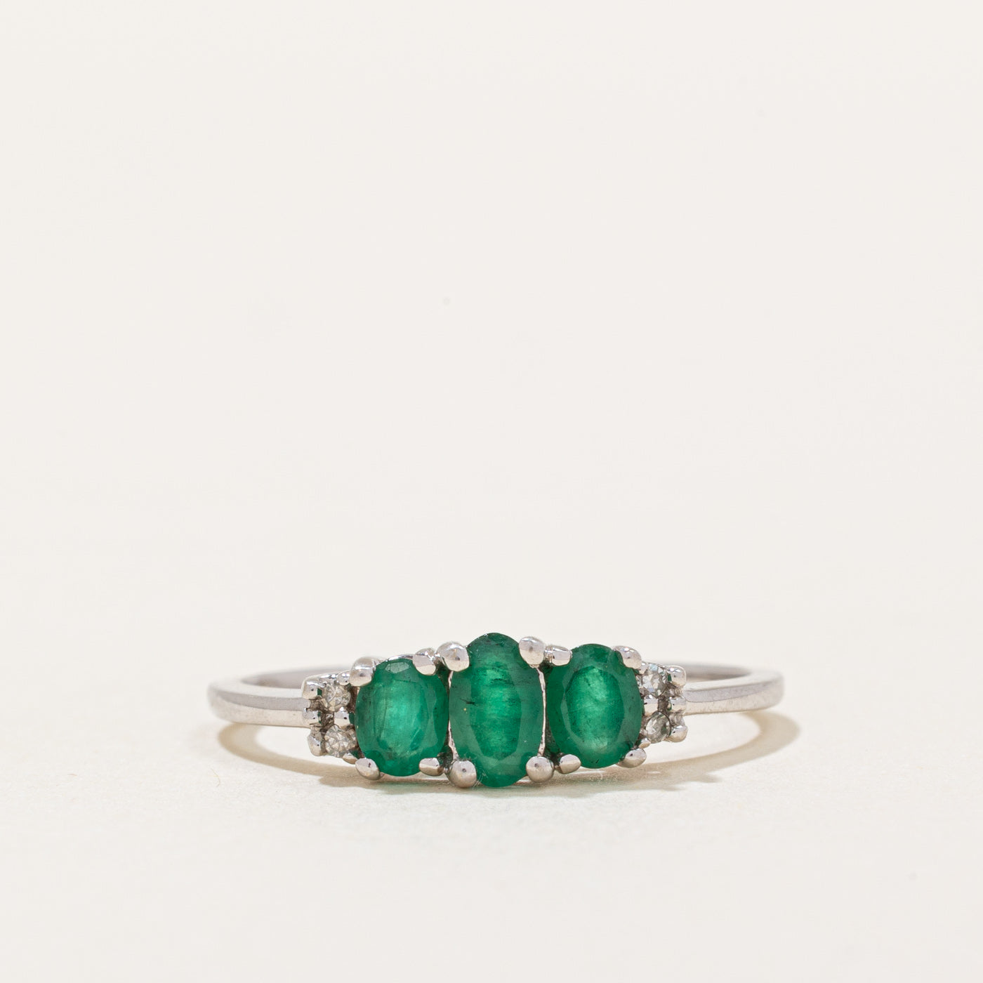 Emerald & Diamond Ring | 0.50ctw, 0.02ctw | SZ 7 |