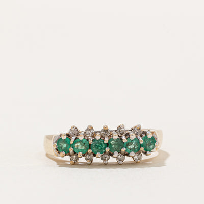 Emerald & Diamond Ring | 0.33ctw, 0.05ctw | SZ 6.75 |