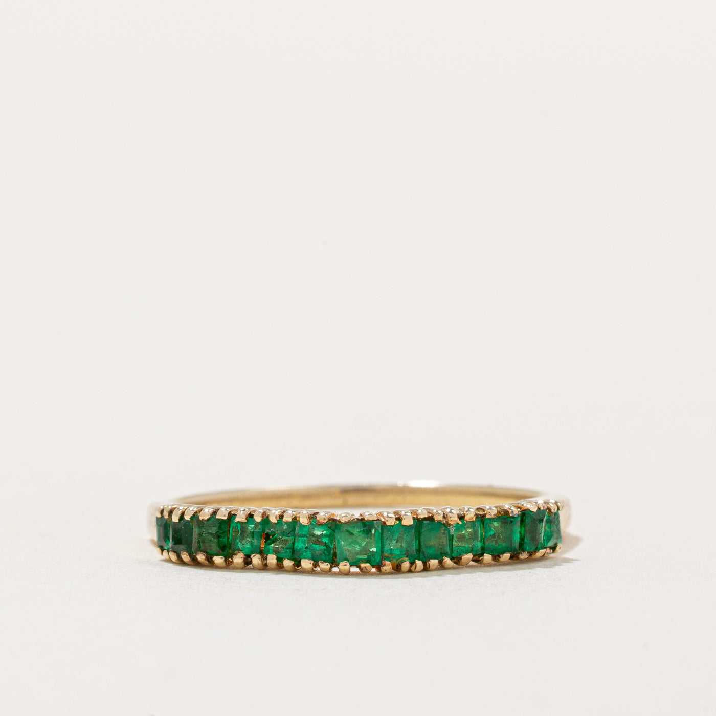 Bague Vague Émeraude | 0,22 ct | Taille 7,25 | 