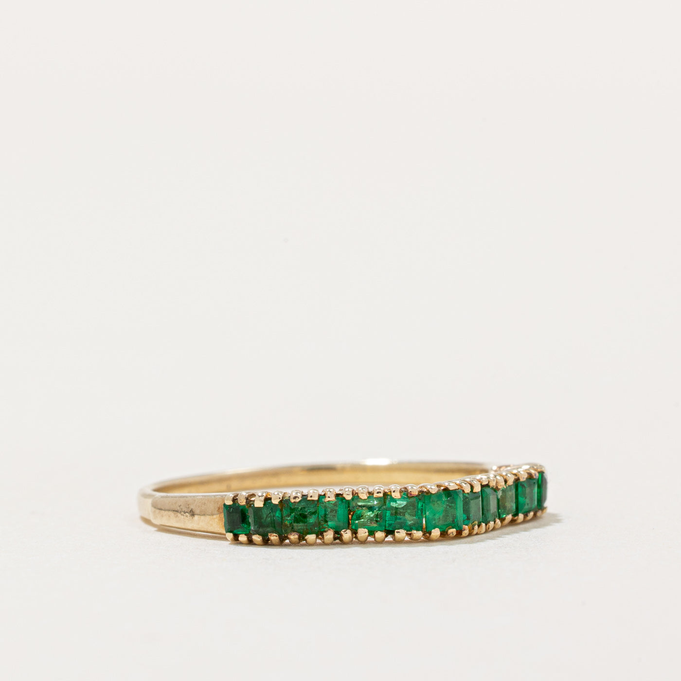 Bague Vague Émeraude | 0,22 ct | Taille 7,25 | 