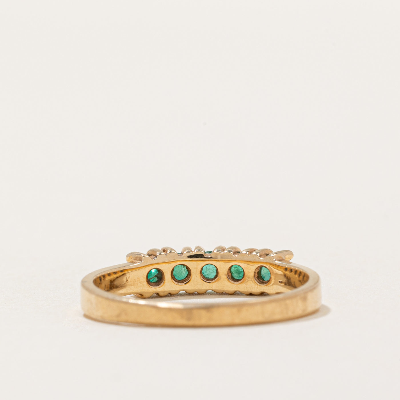 Five Stone Emerald Ring | 0.25ctw | SZ 6.25 |