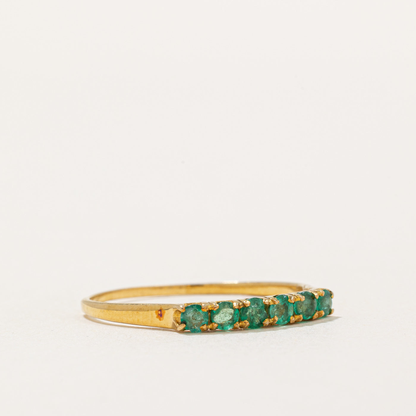 Six Stone Emerald Ring | 0.25ctw | SZ 9.25 |