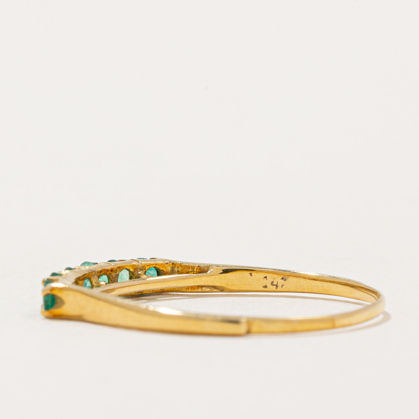 Six Stone Emerald Ring | 0.25ctw | SZ 9.25 |